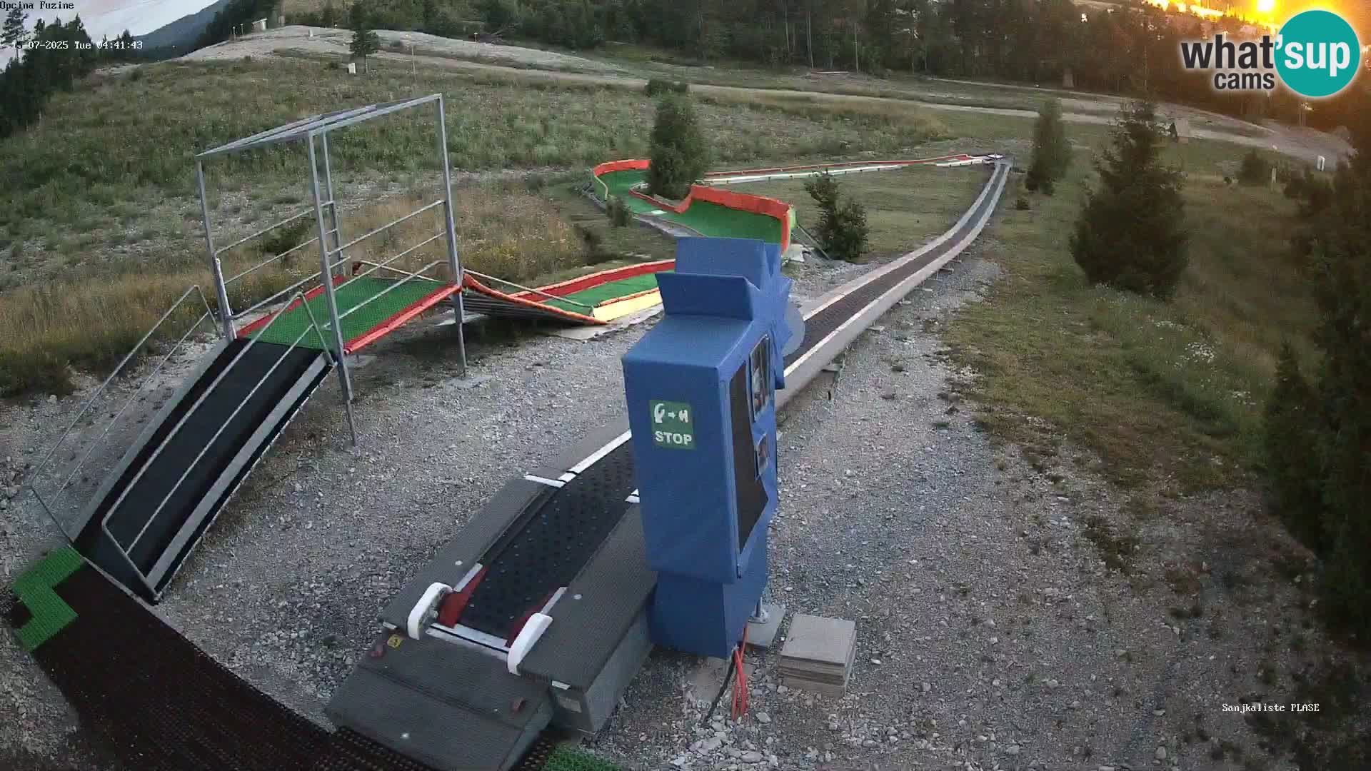 Live webcam Fužine toboggan run – Croatia