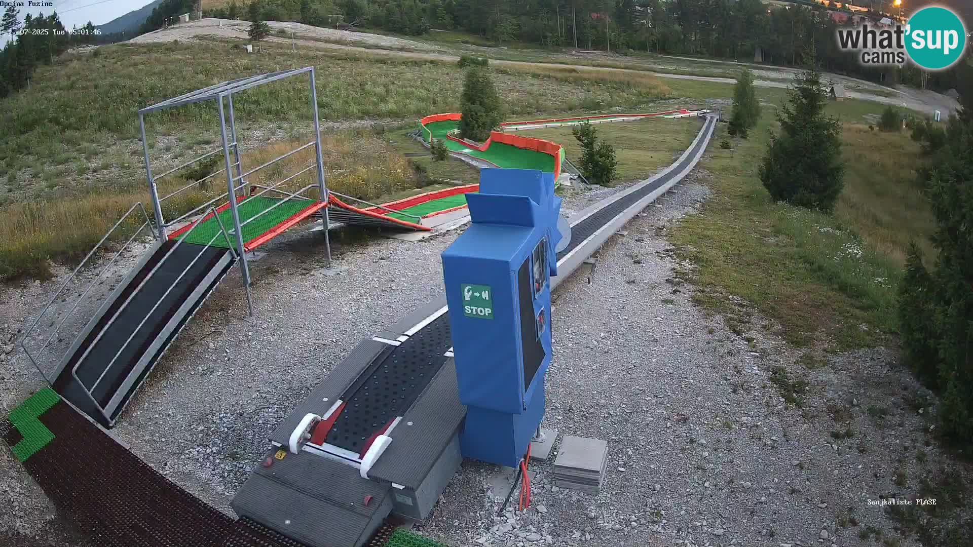 Webcam en vivo Pista de trineo Fužine – Croacia