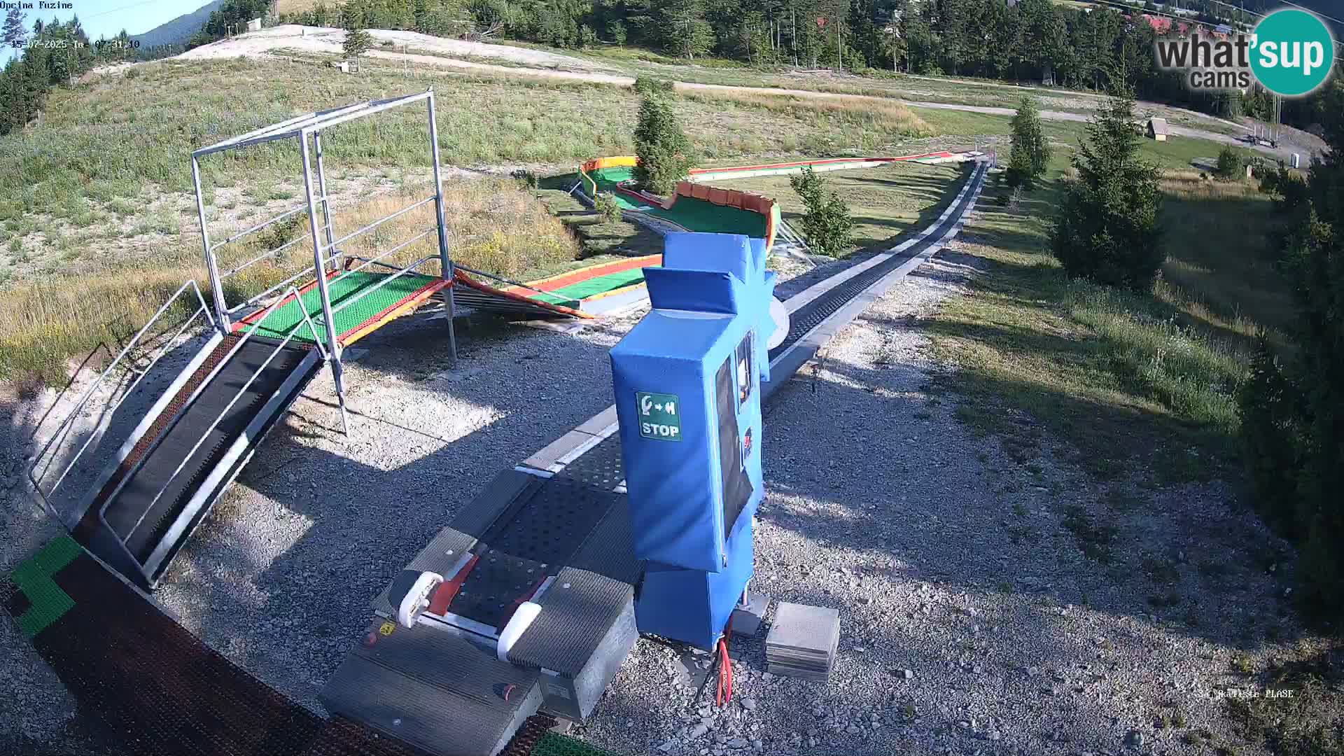 Live webcam Fužine toboggan run – Croatia