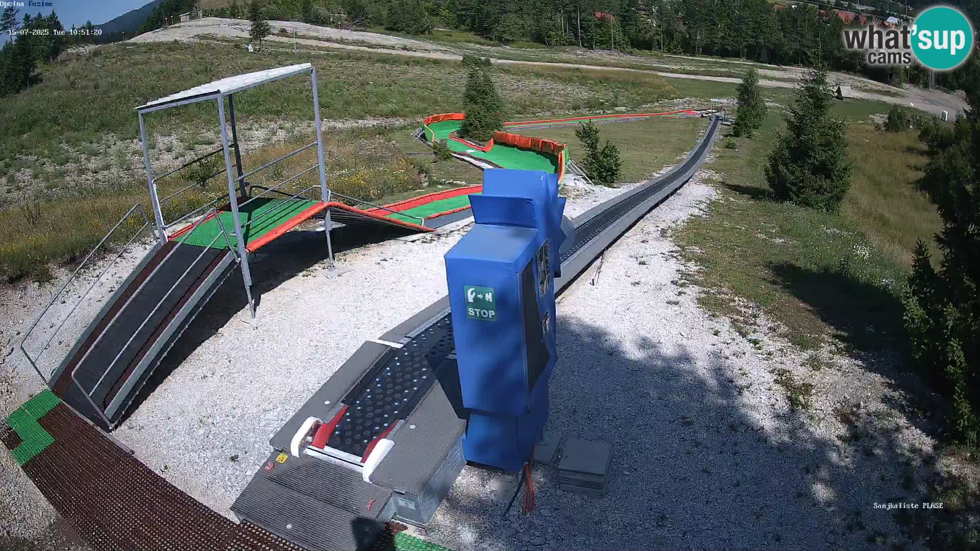 Live webcam Fužine toboggan run – Croatia