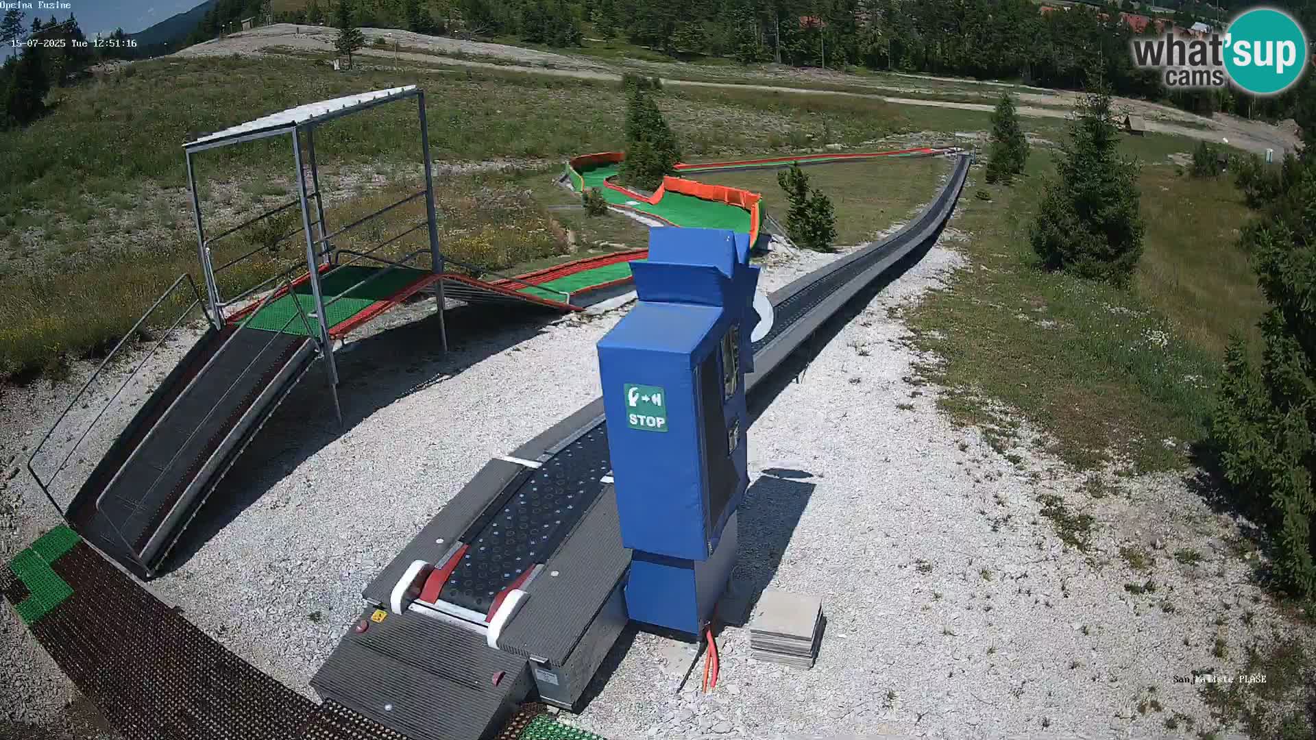 Webcam en direct Piste de luge de Fužine – Croatie
