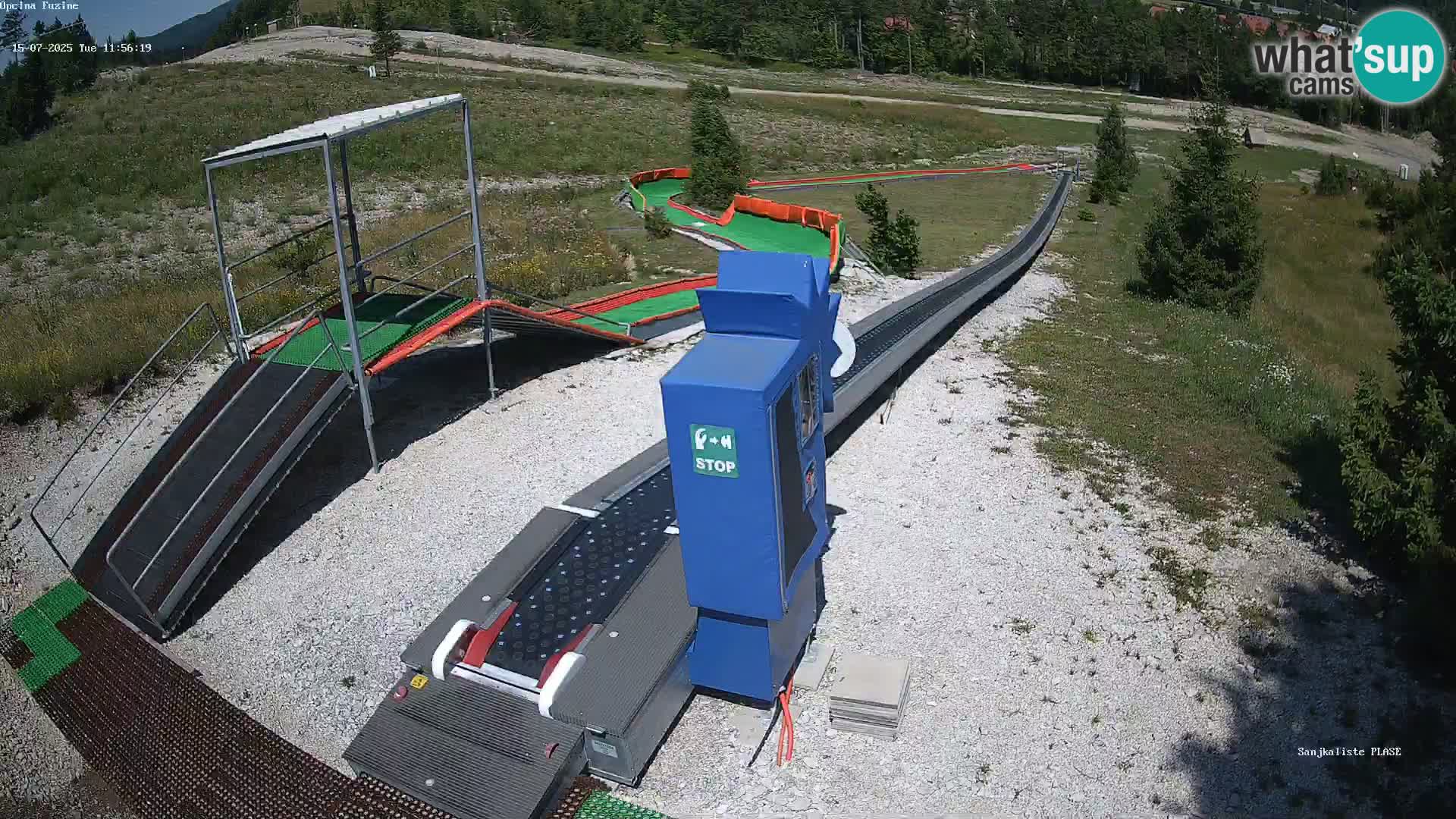 Webcam en direct Piste de luge de Fužine – Croatie
