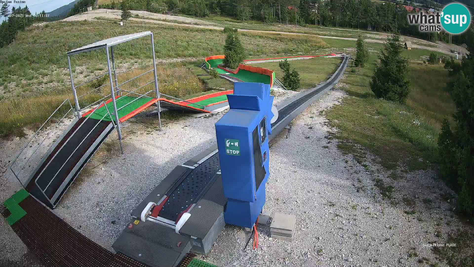 Live webcam Pista da slittino Fužine – Croazia