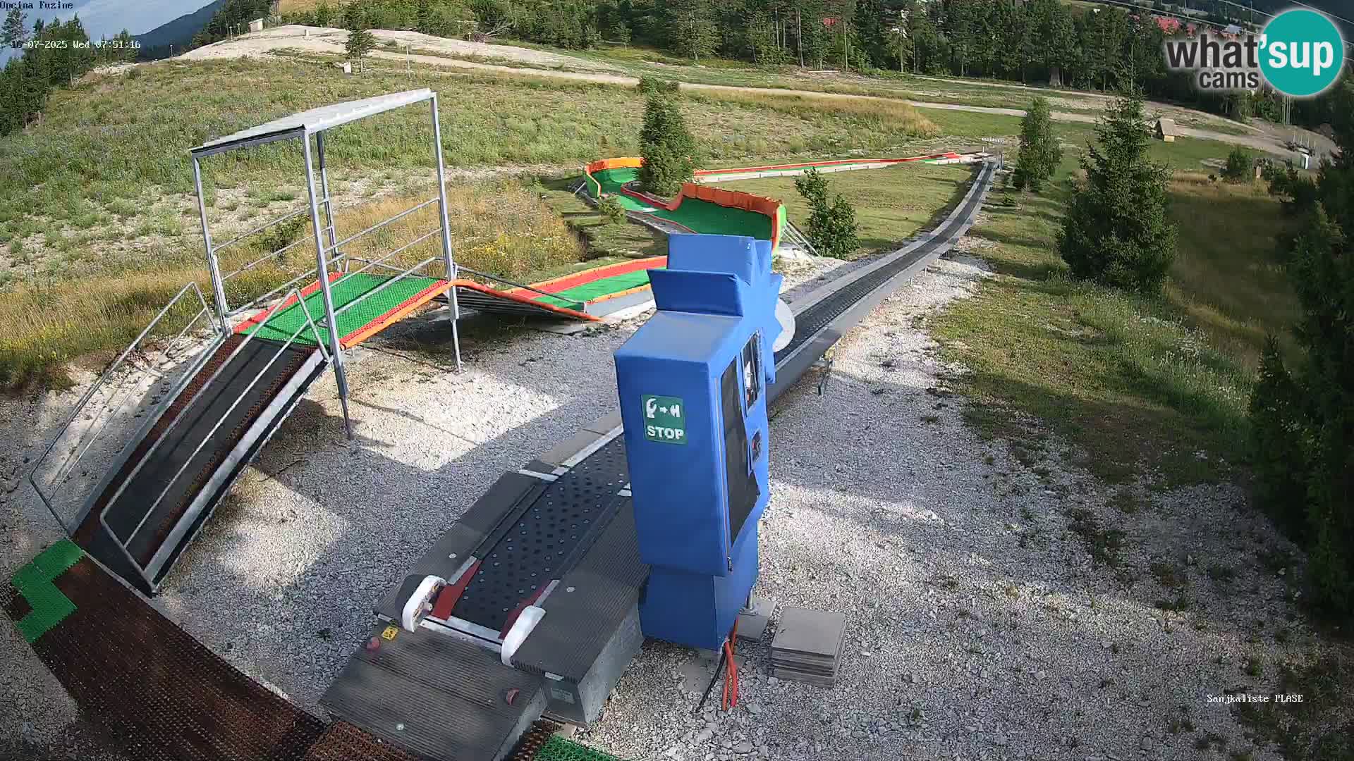 Spletna kamera v živo Sankališče Fužine – Hrvaška