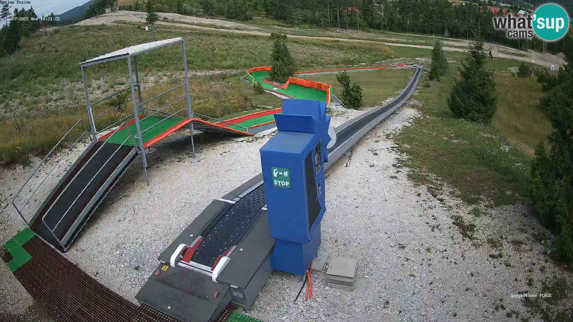 Webcam en direct Piste de luge de Fužine – Croatie