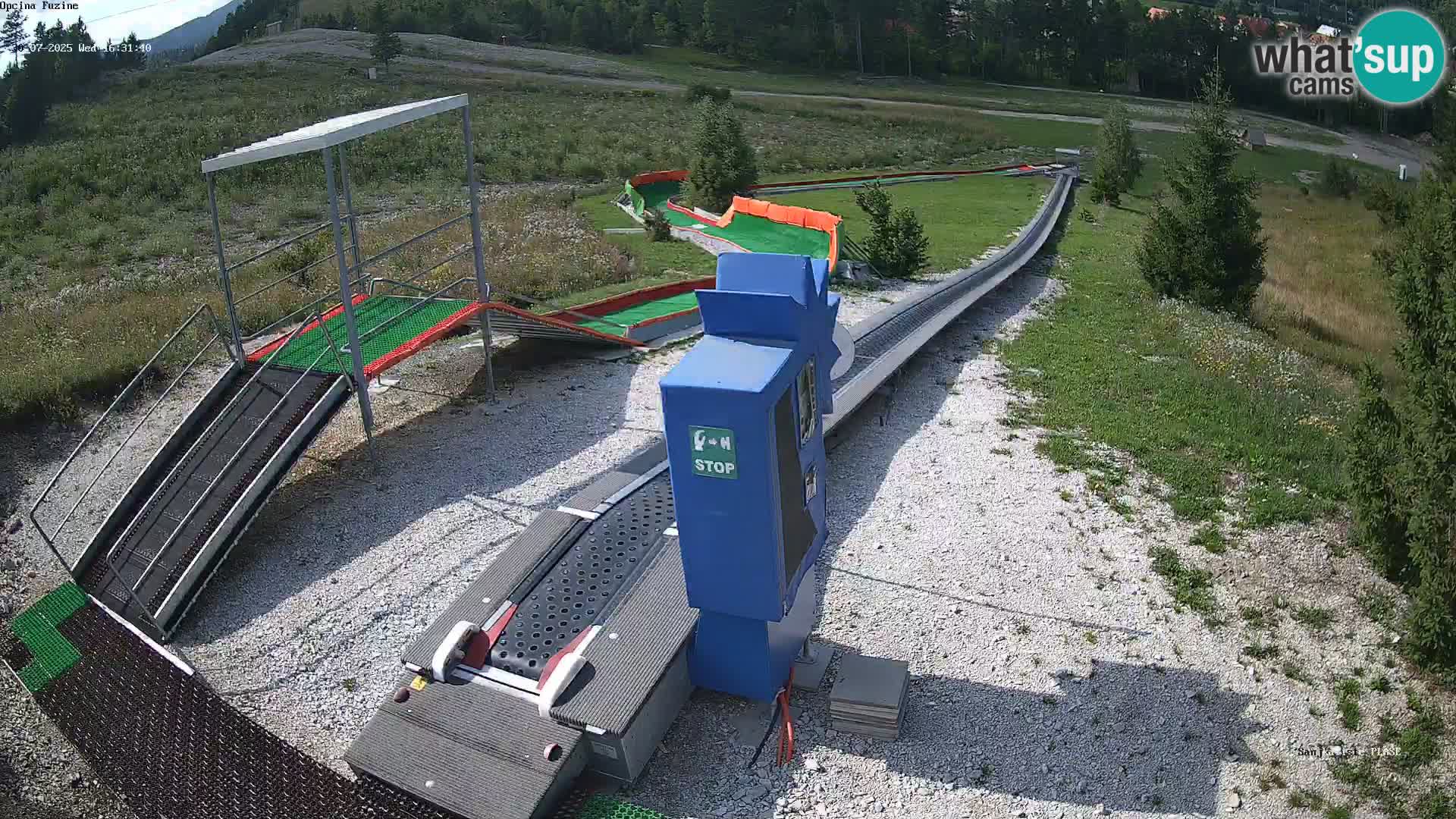 Live webcam Fužine toboggan run – Croatia