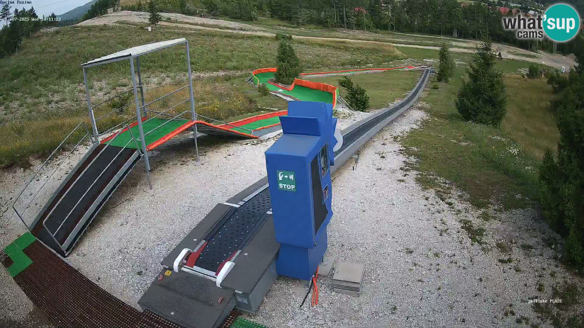 Live webcam Fužine toboggan run – Croatia
