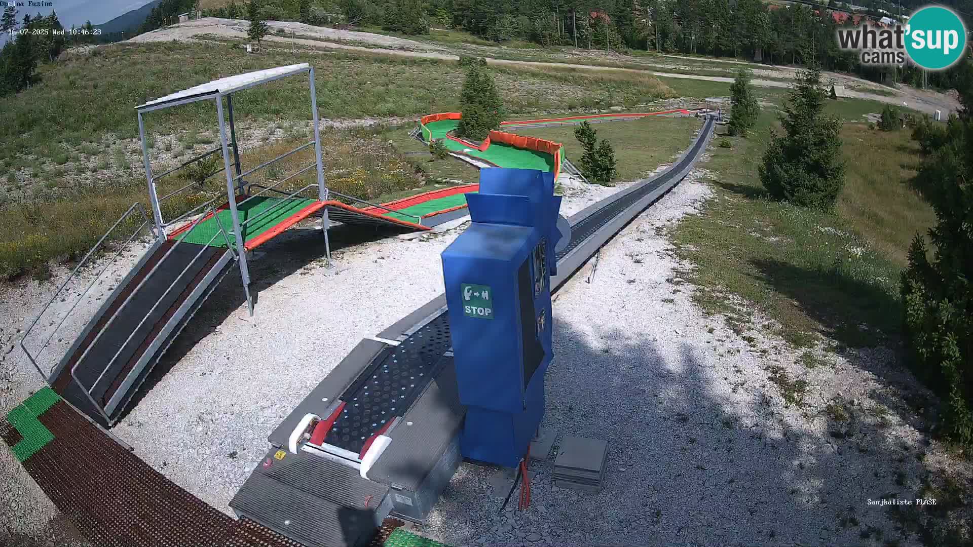 Live webcam Pista da slittino Fužine – Croazia