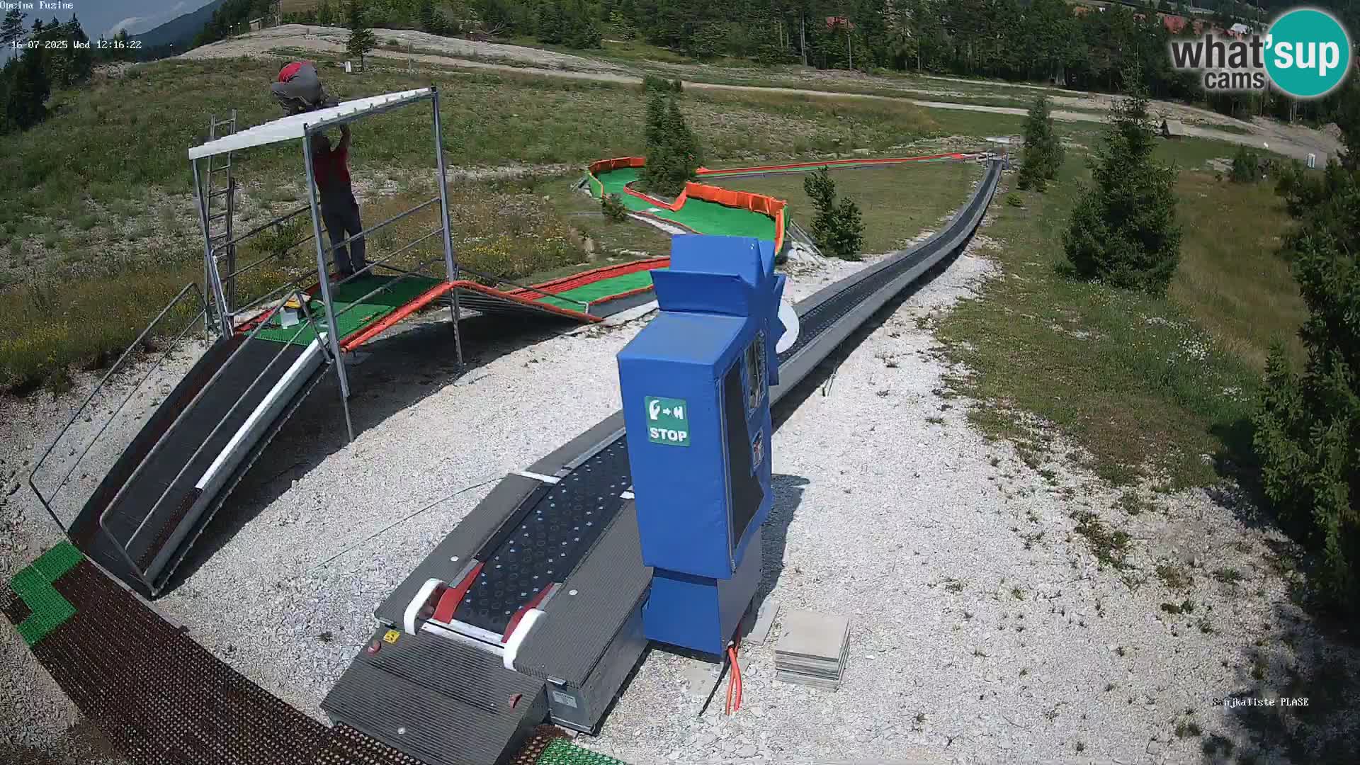 Live webcam Pista da slittino Fužine – Croazia