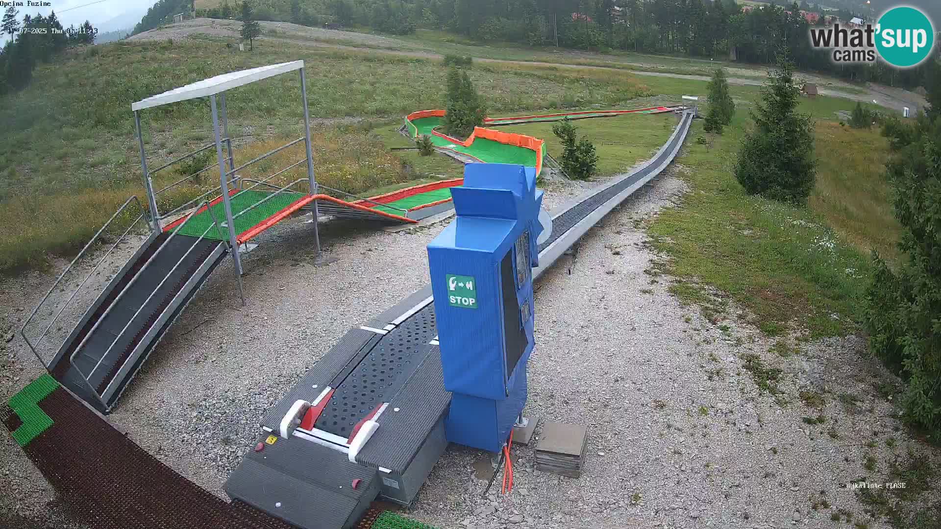 Live webcam Pista da slittino Fužine – Croazia