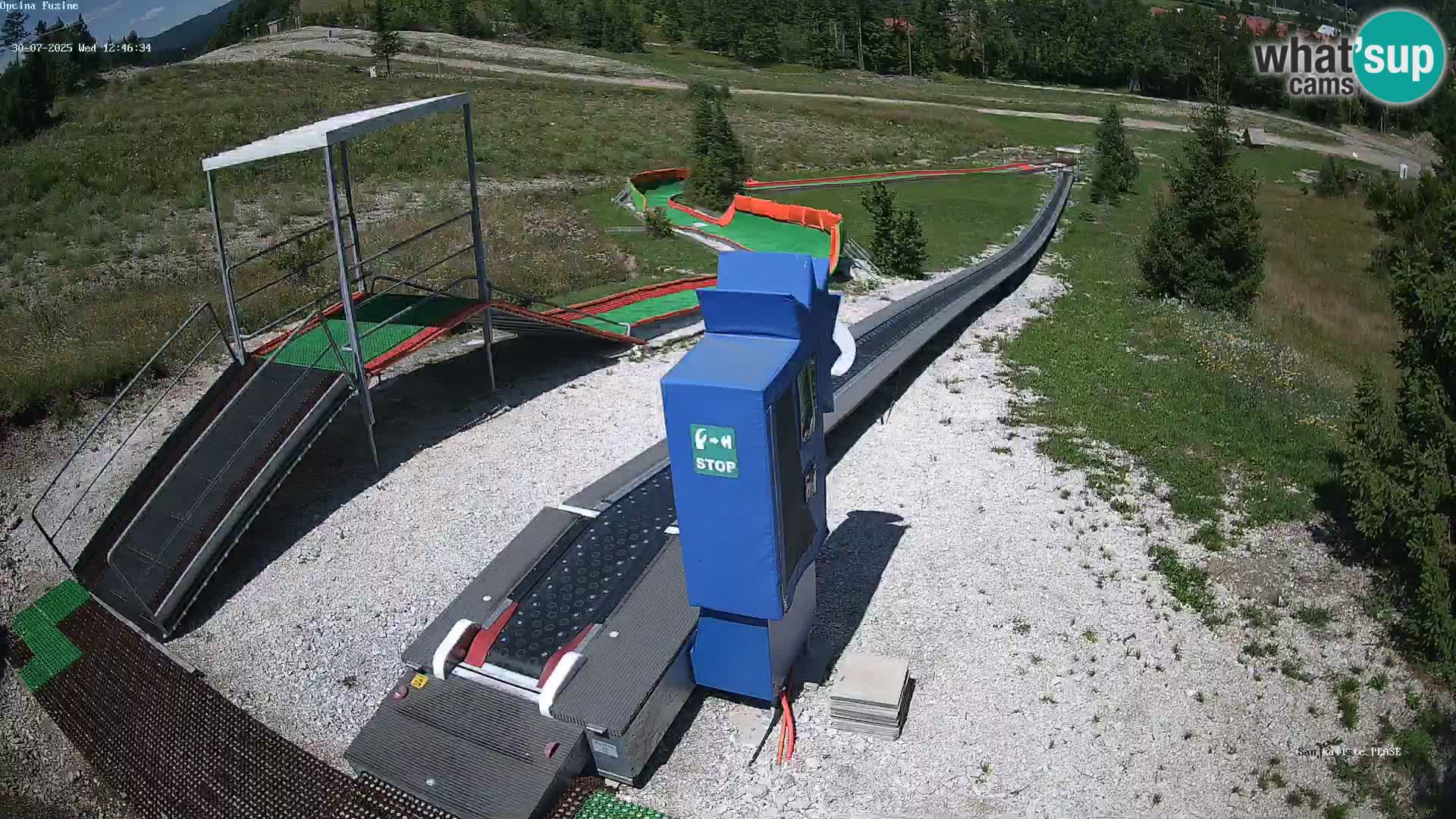 Live webcam Fužine toboggan run – Croatia