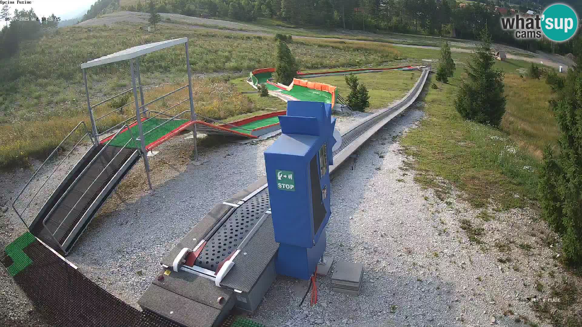 Live webcam Pista da slittino Fužine – Croazia