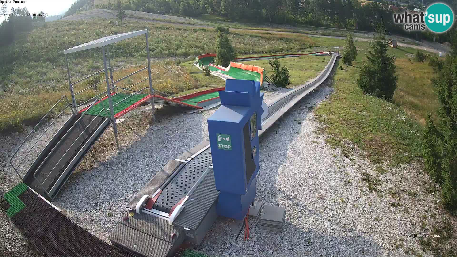 Live webcam Pista da slittino Fužine – Croazia