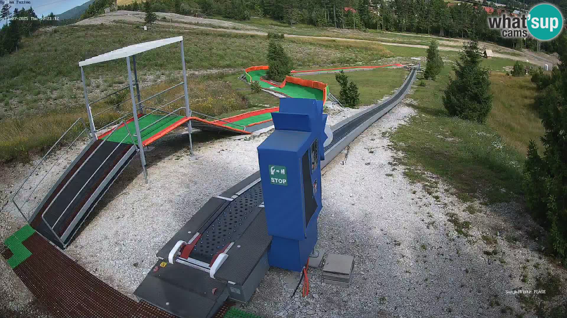 Live webcam Fužine toboggan run – Croatia