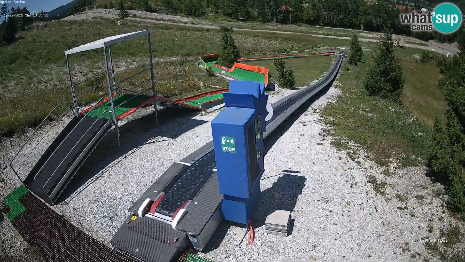 Live webcam Pista da slittino Fužine – Croazia