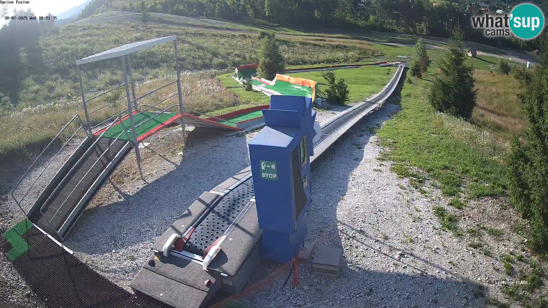 Live webcam Pista da slittino Fužine – Croazia
