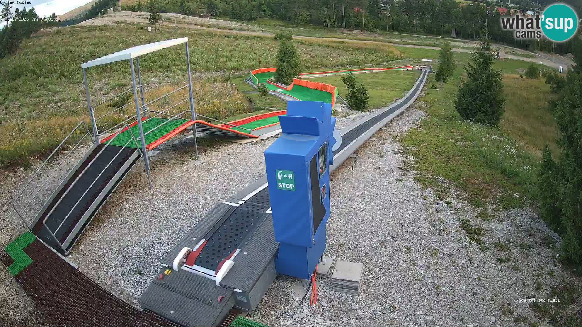 Live webcam Pista da slittino Fužine – Croazia