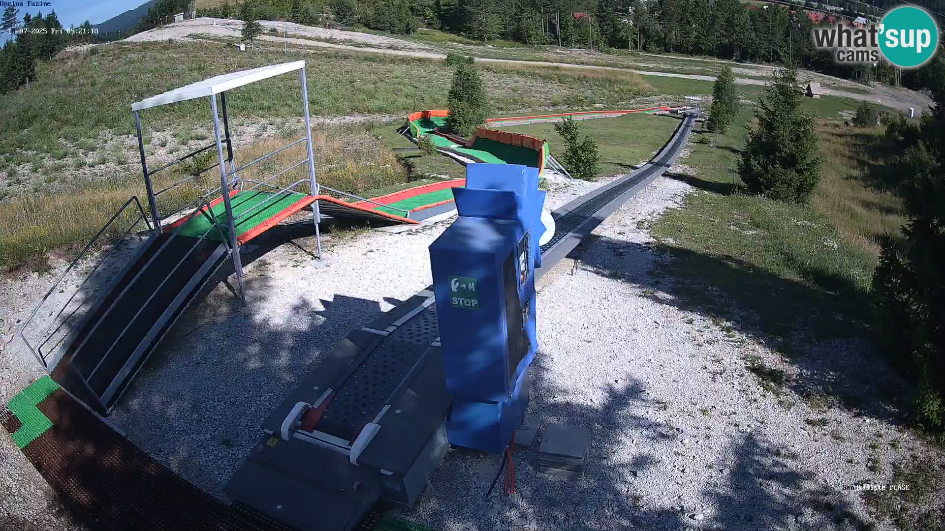 Live webcam Pista da slittino Fužine – Croazia
