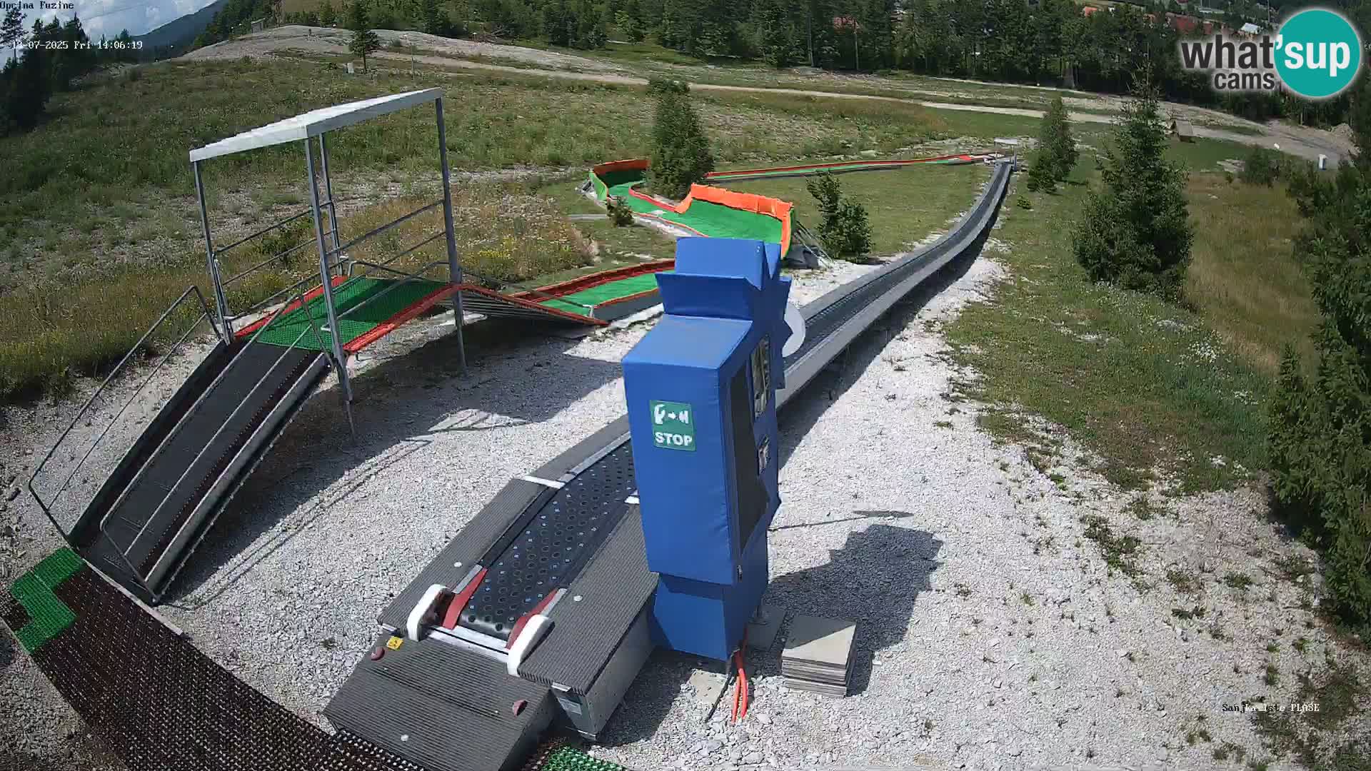 Live webcam Pista da slittino Fužine – Croazia