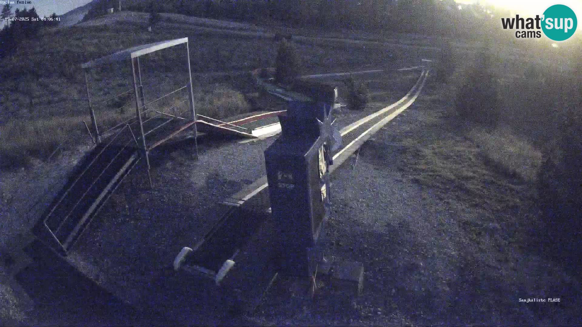 Live webcam Pista da slittino Fužine – Croazia