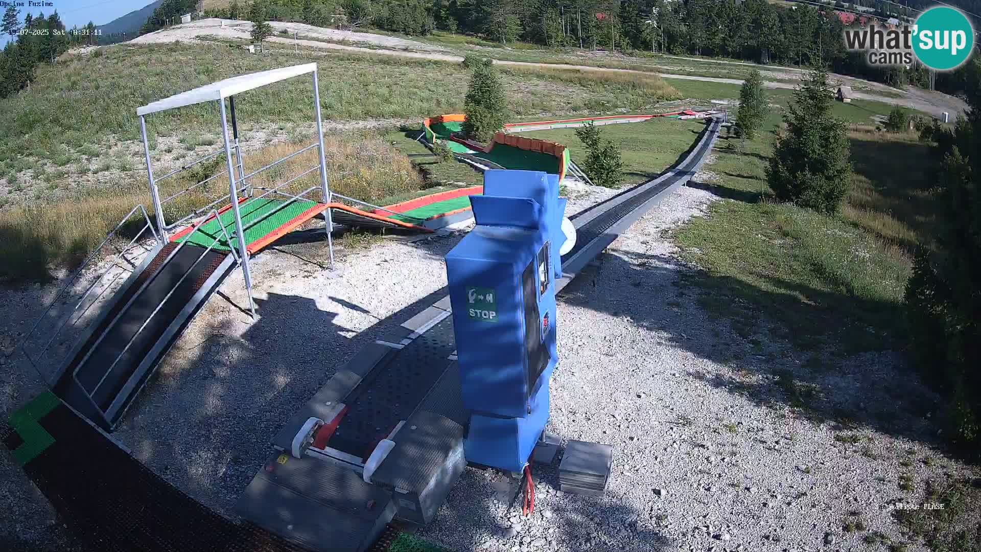 Live webcam Fužine toboggan run – Croatia