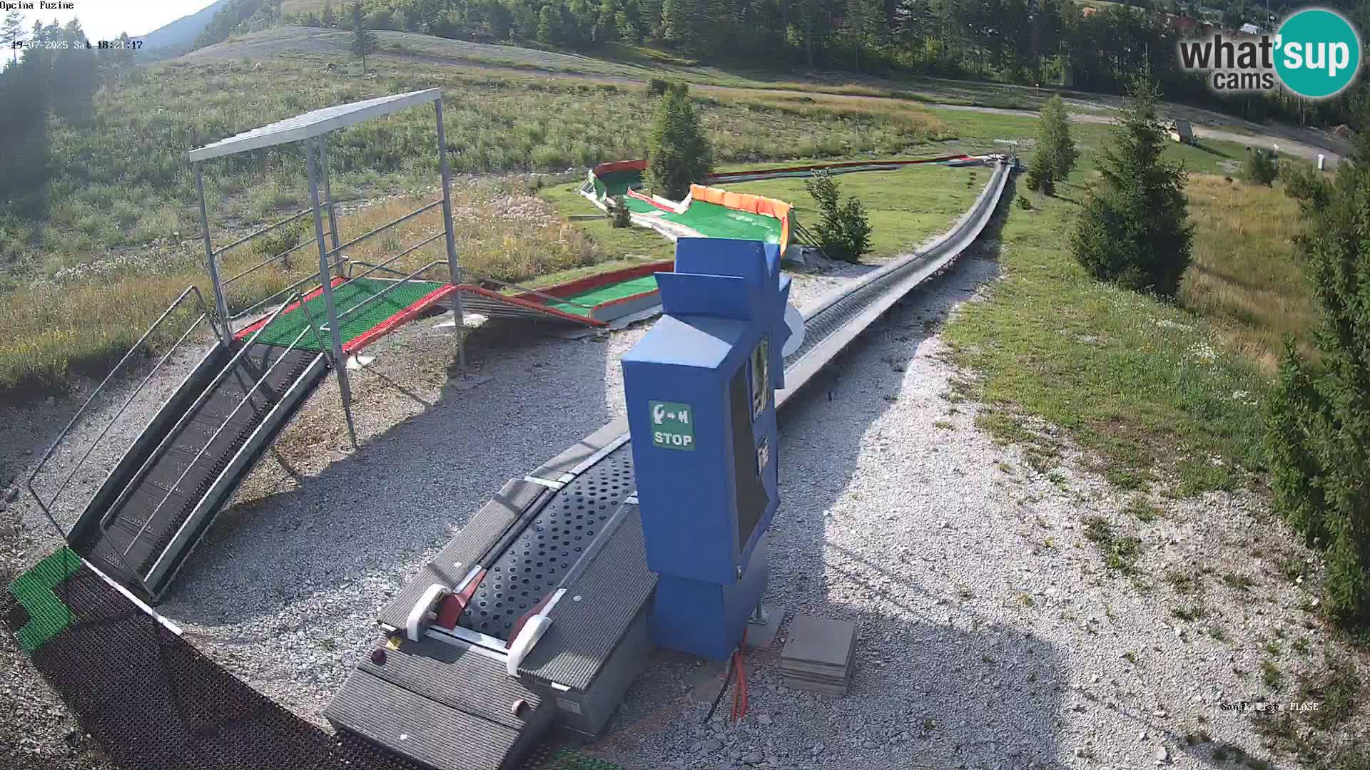 Live webcam Pista da slittino Fužine – Croazia