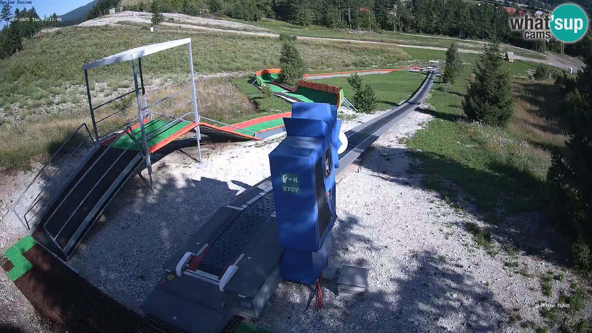 Webcam en direct Piste de luge de Fužine – Croatie