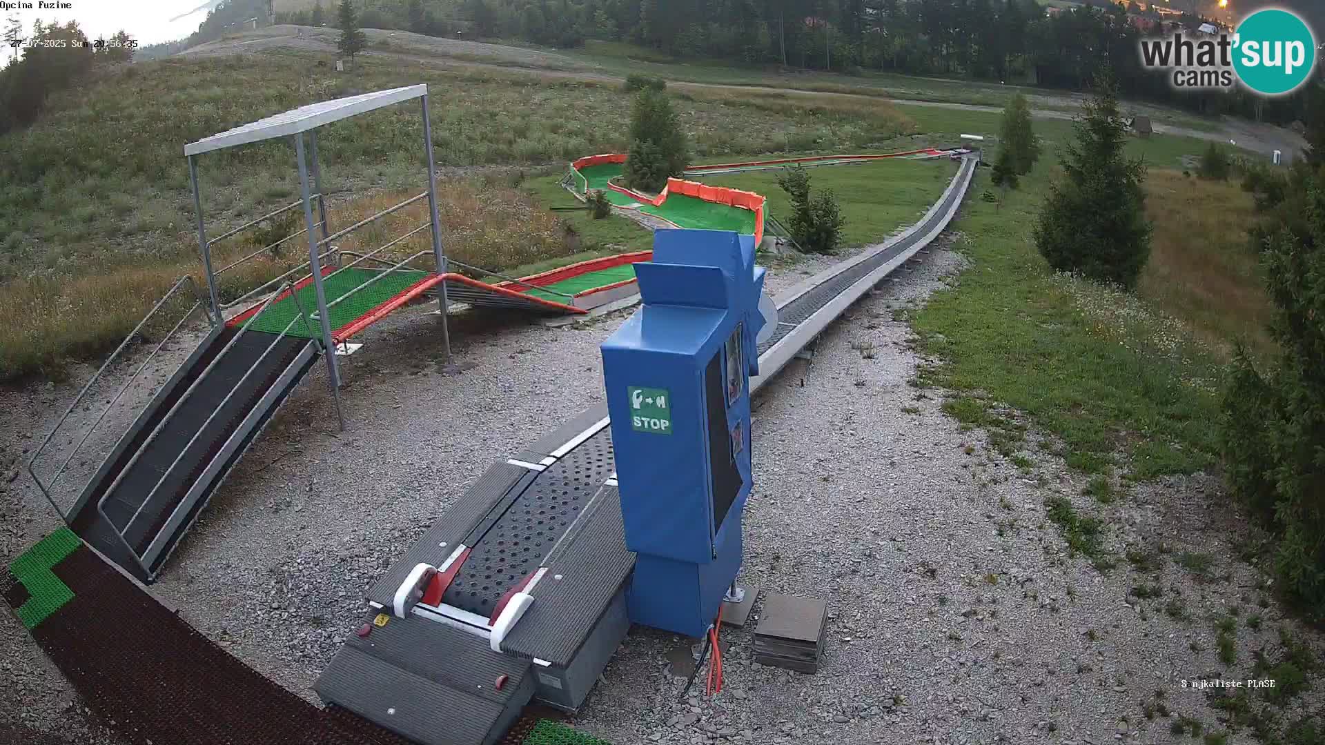 Live webcam Fužine toboggan run – Croatia