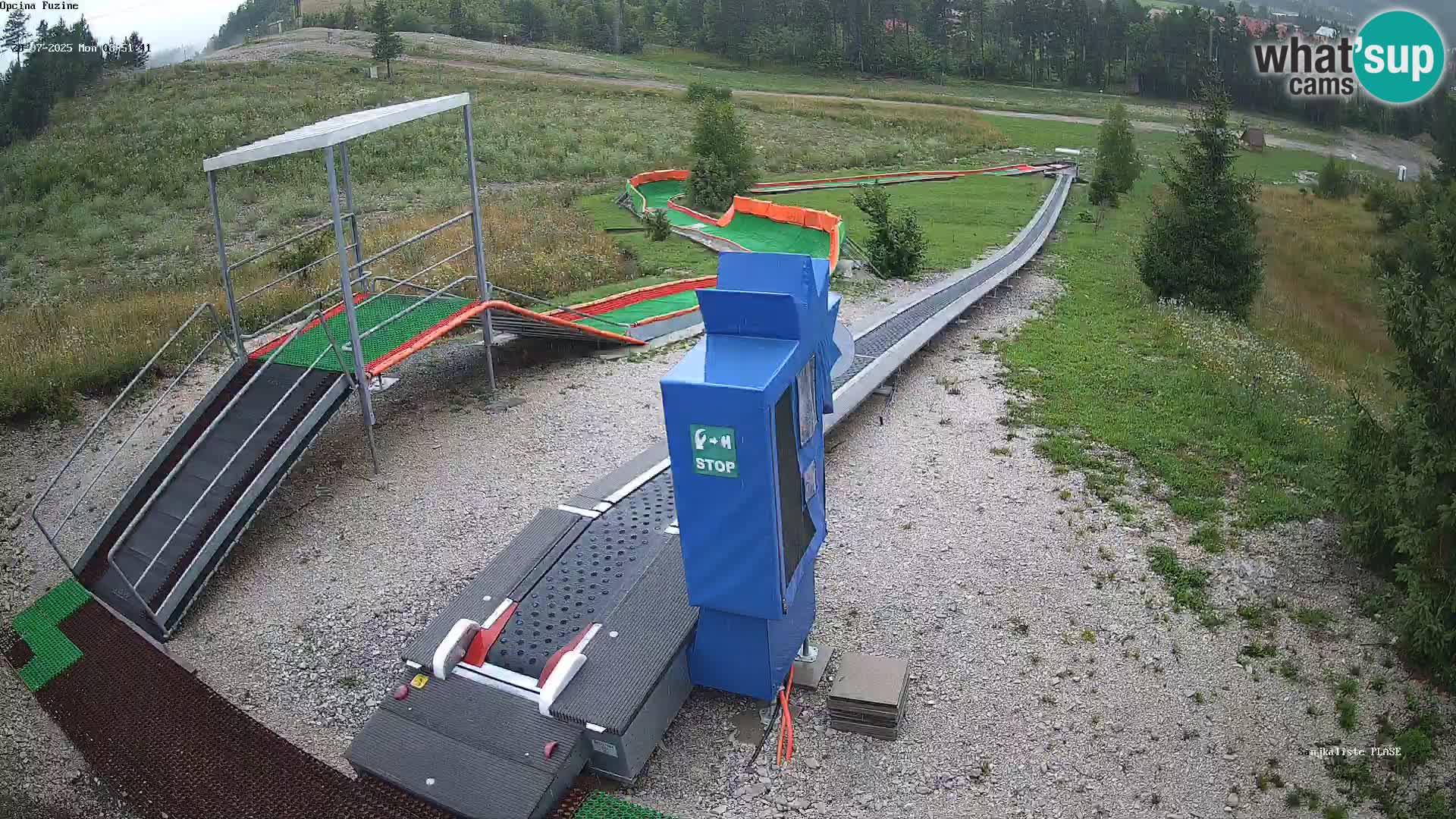 Live webcam Fužine toboggan run – Croatia