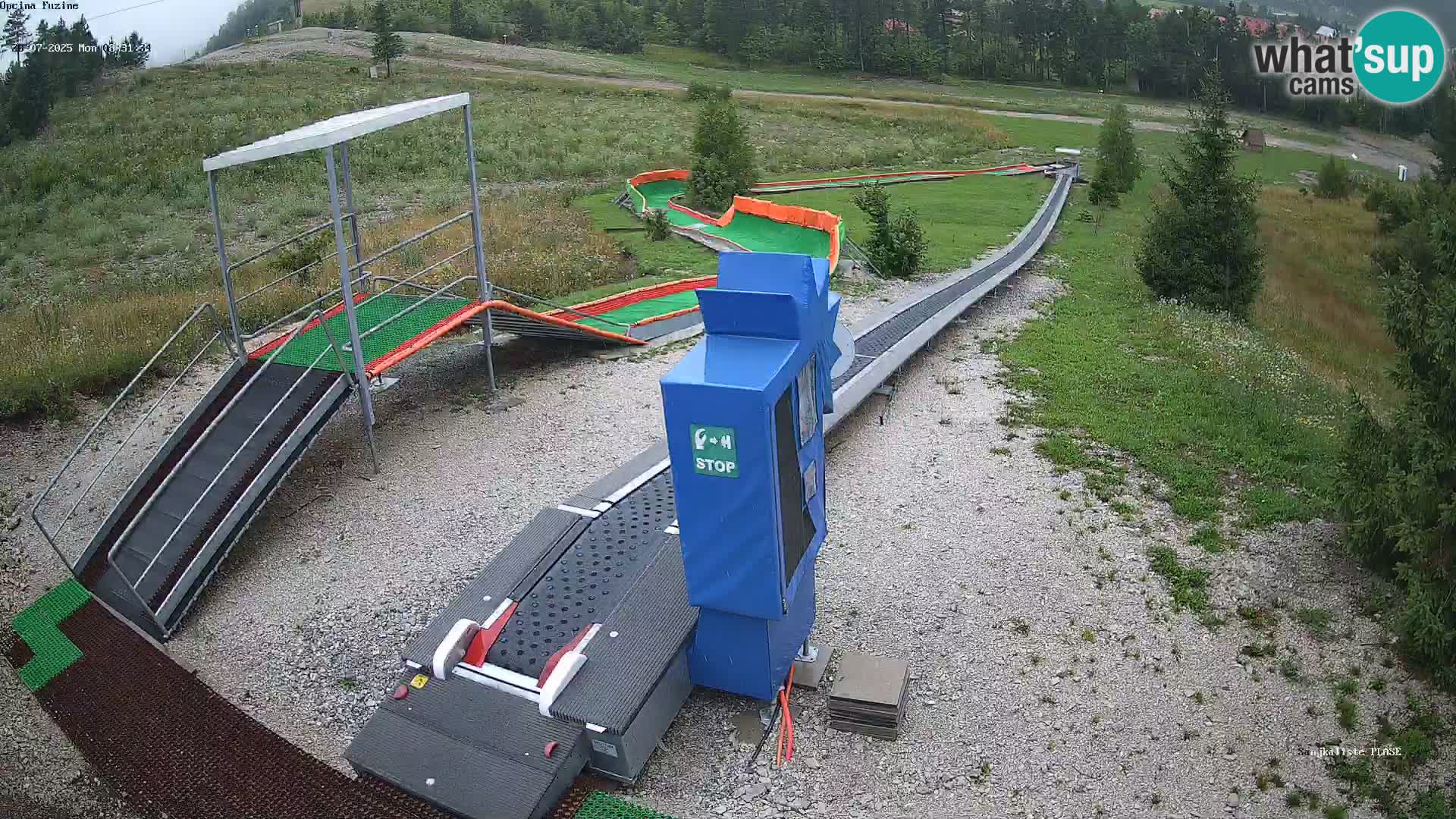 Live webcam Fužine toboggan run – Croatia