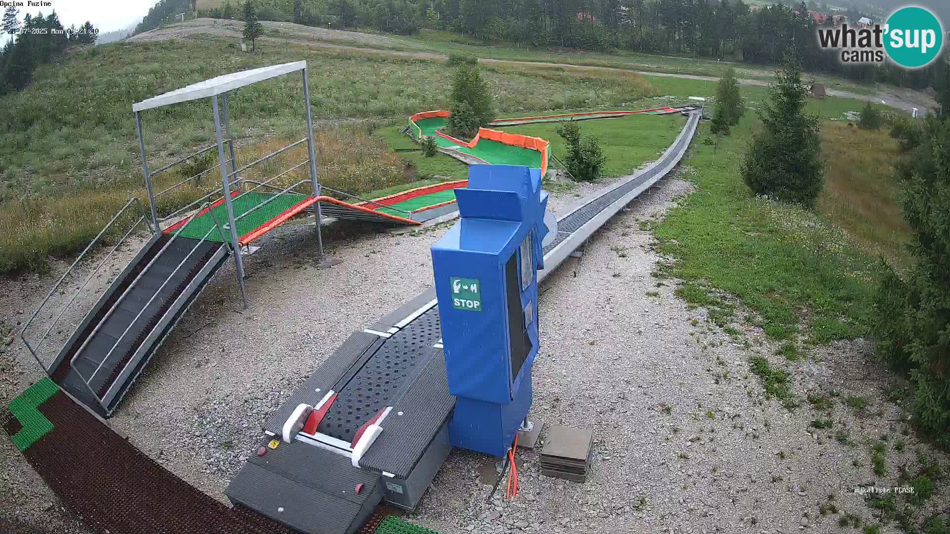 Live webcam Fužine toboggan run – Croatia