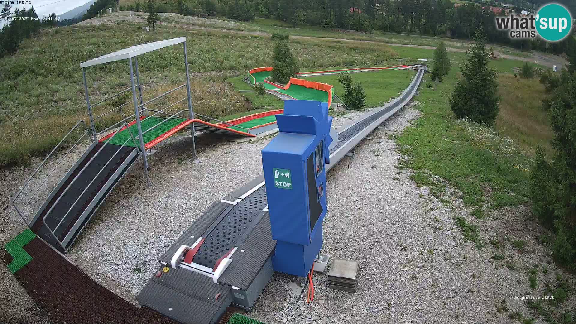 Live webcam Fužine toboggan run – Croatia