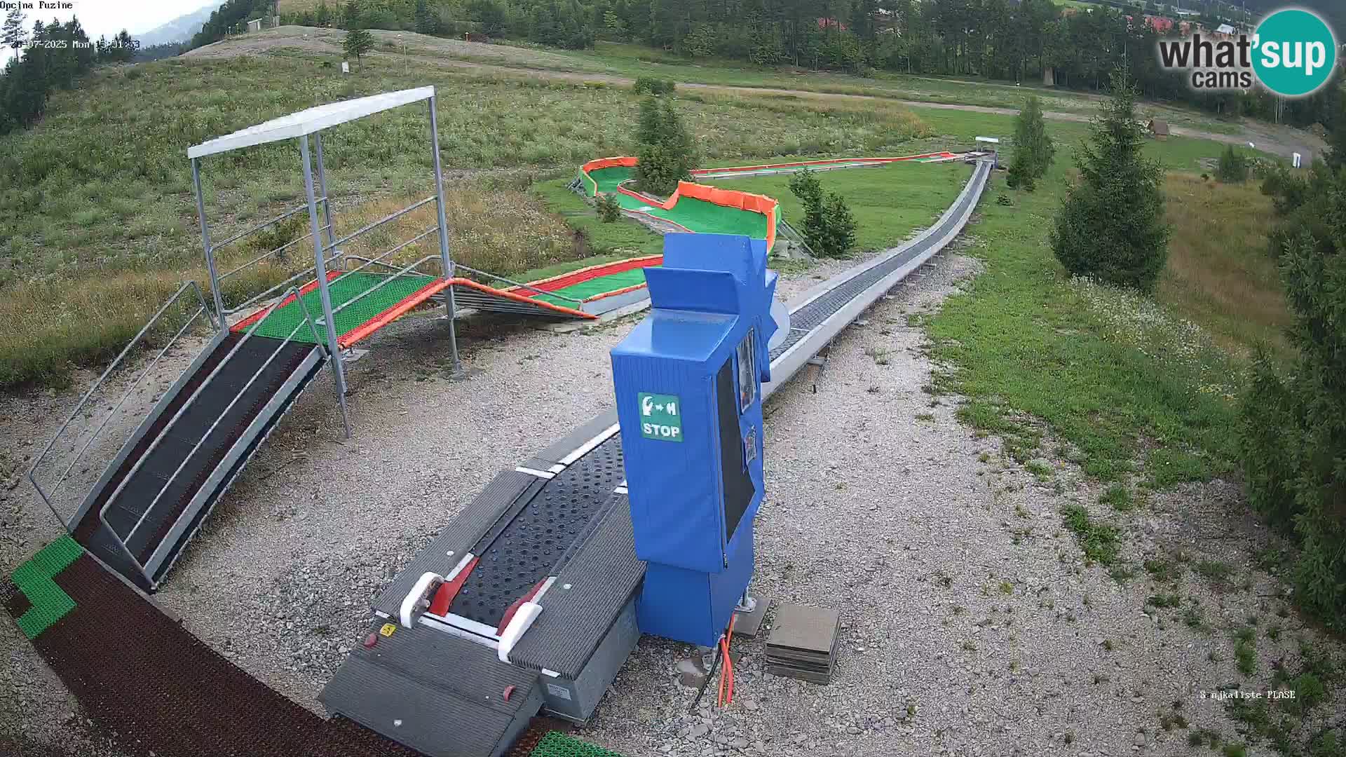 Live webcam Fužine toboggan run – Croatia