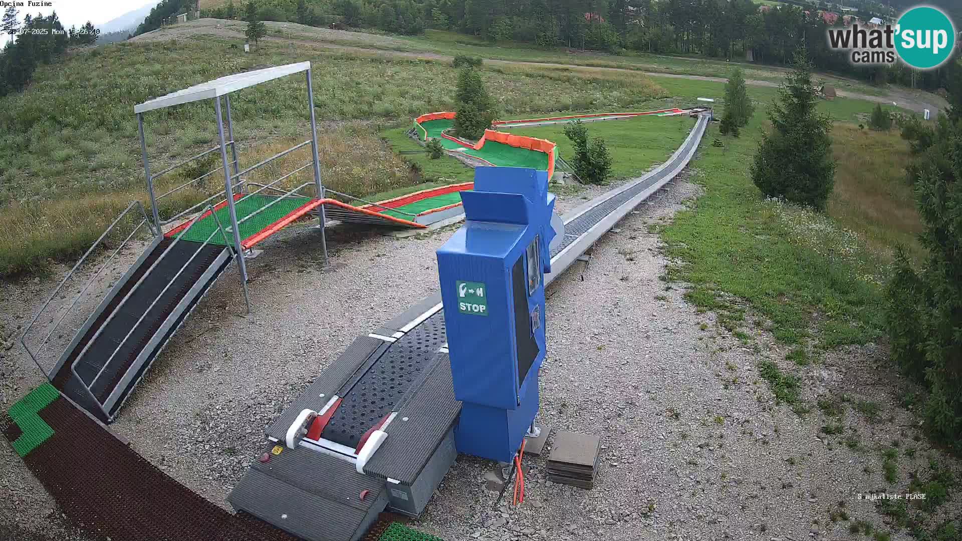 Live webcam Pista da slittino Fužine – Croazia