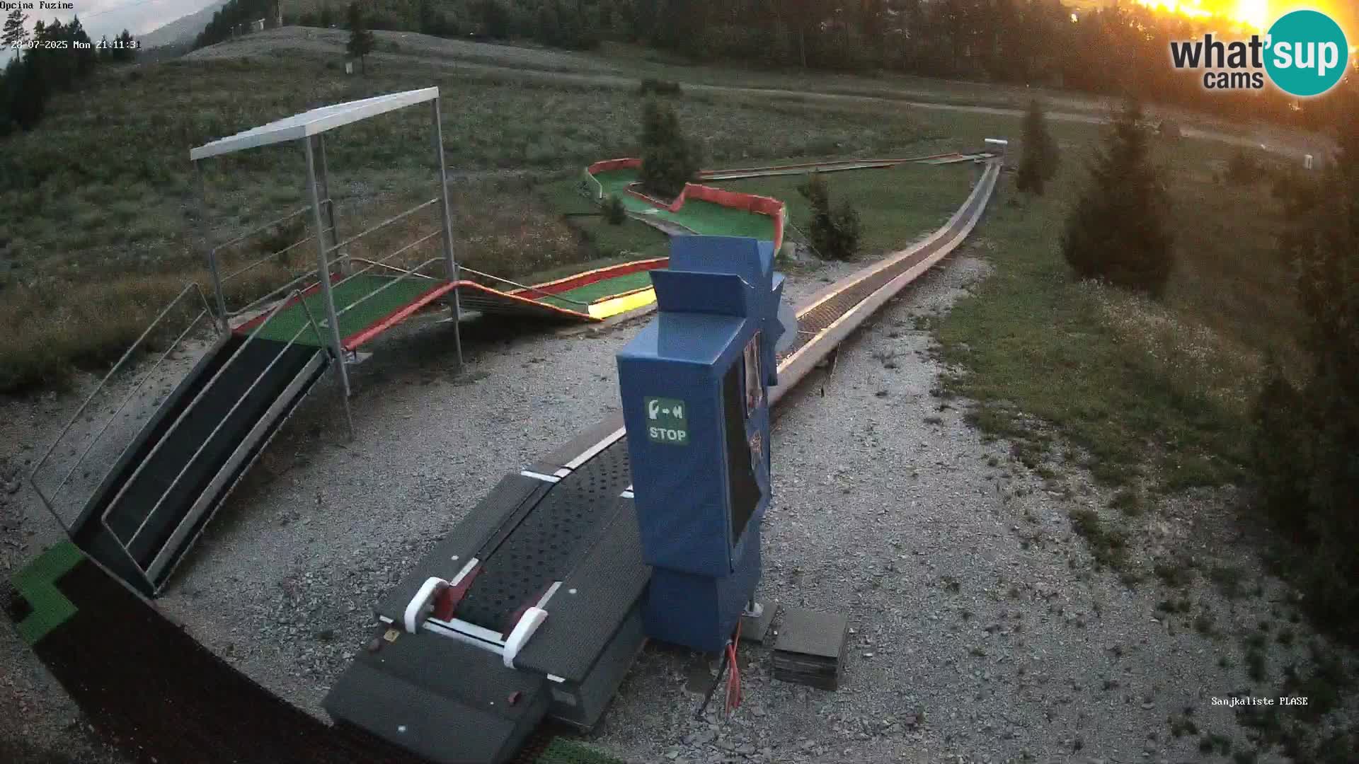 Live webcam Pista da slittino Fužine – Croazia