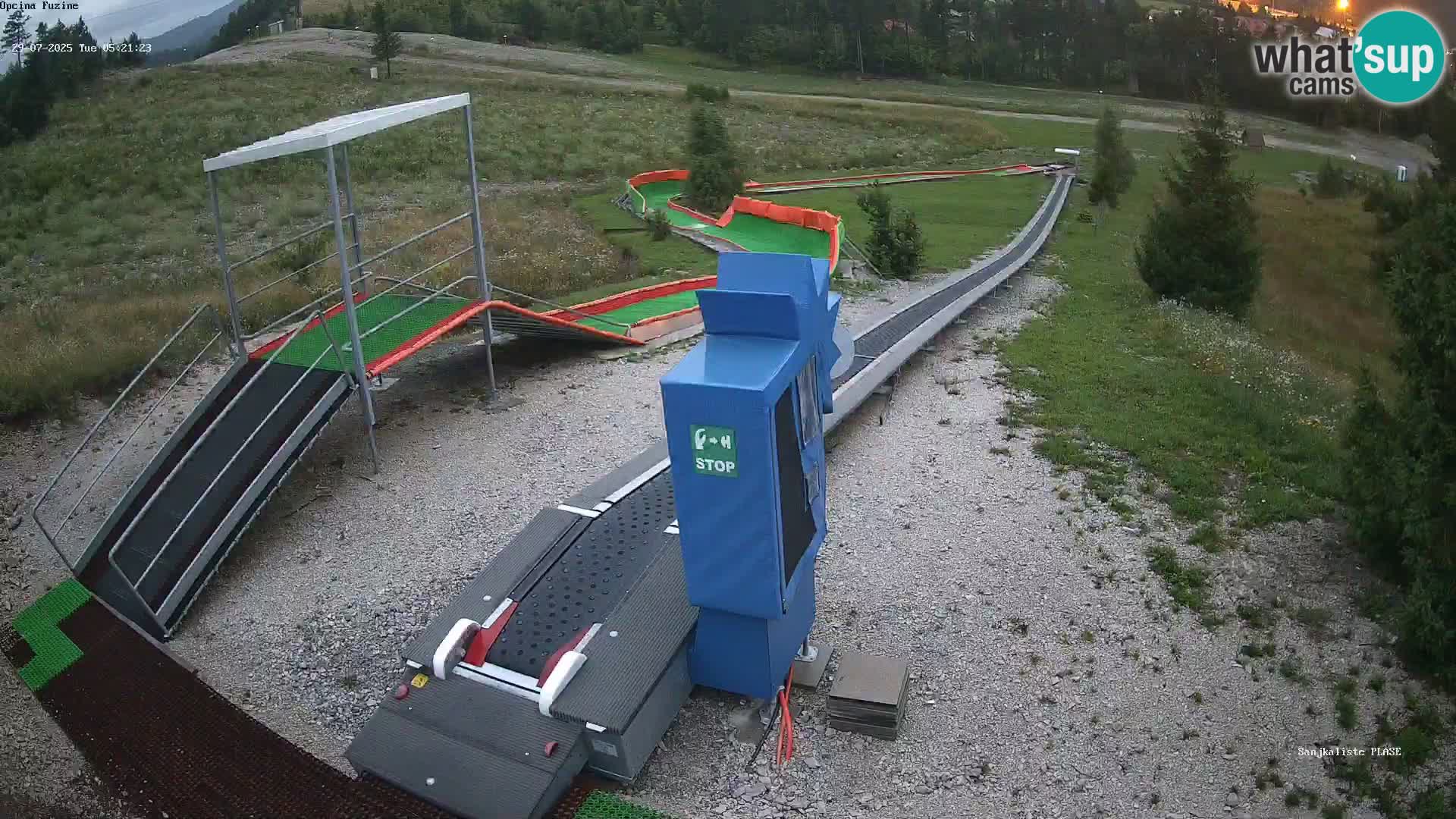 Spletna kamera v živo Sankališče Fužine – Hrvaška