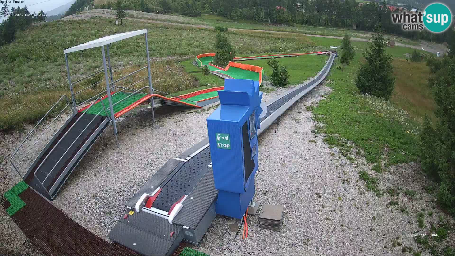Live webcam Fužine toboggan run – Croatia