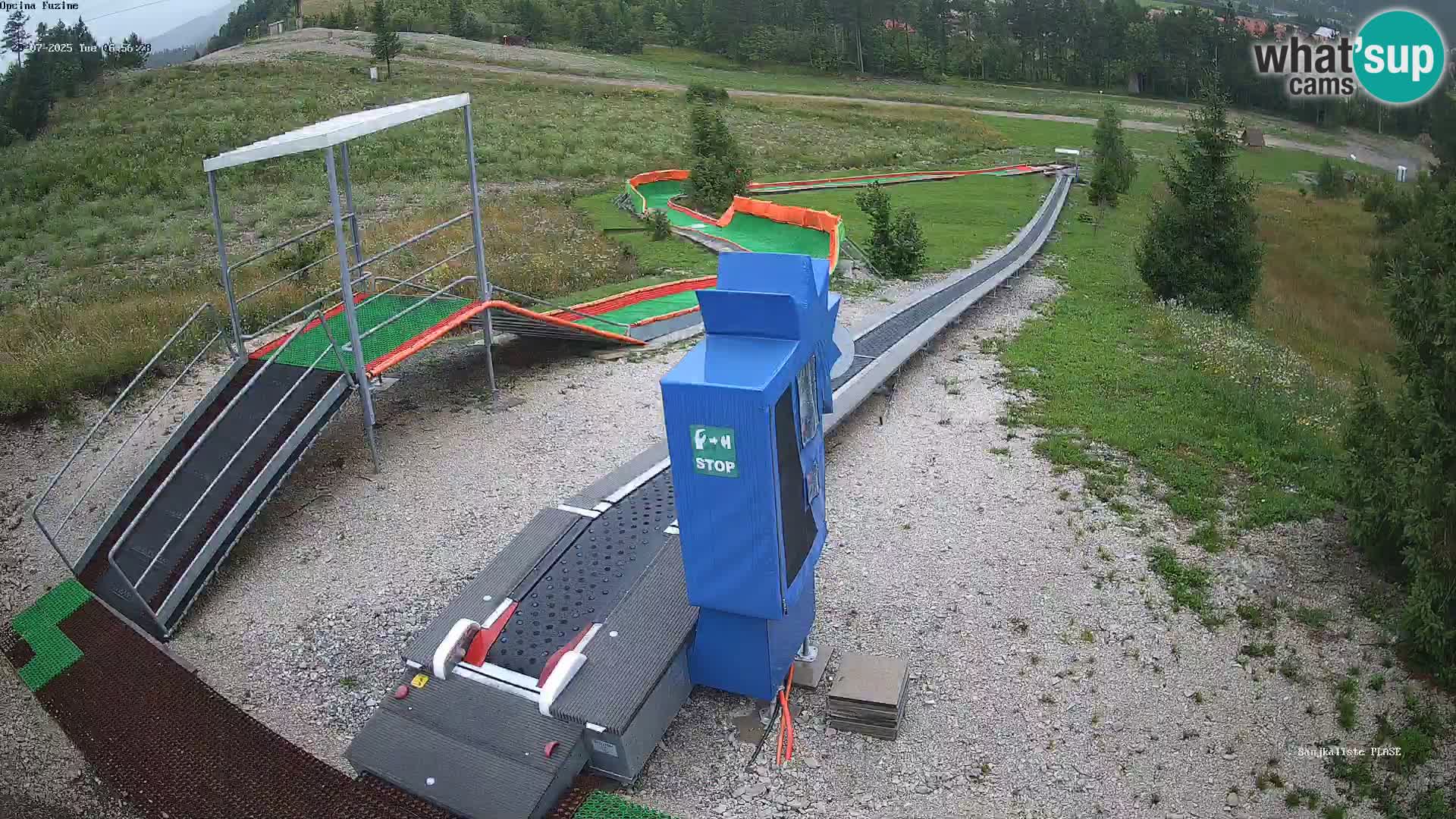 Live webcam Pista da slittino Fužine – Croazia