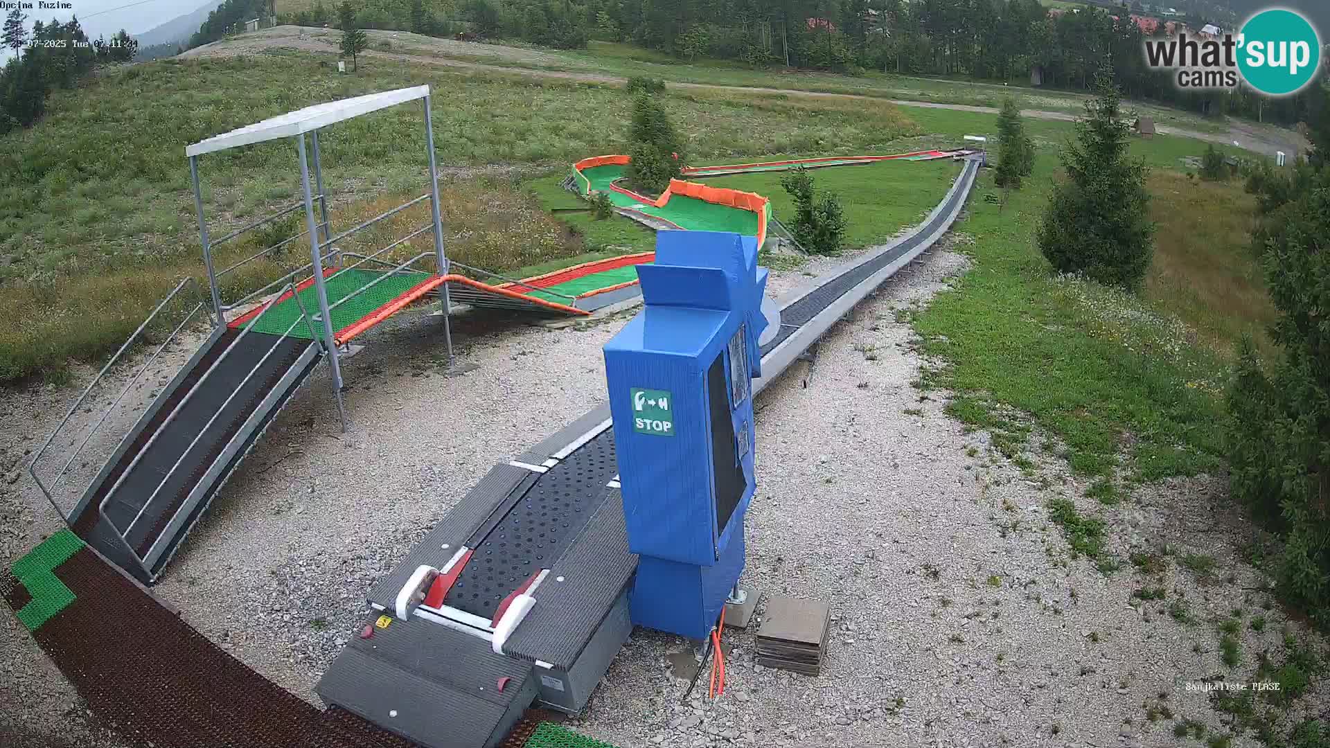 Live webcam Pista da slittino Fužine – Croazia