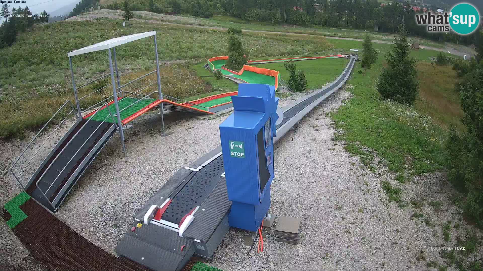 Live webcam Pista da slittino Fužine – Croazia