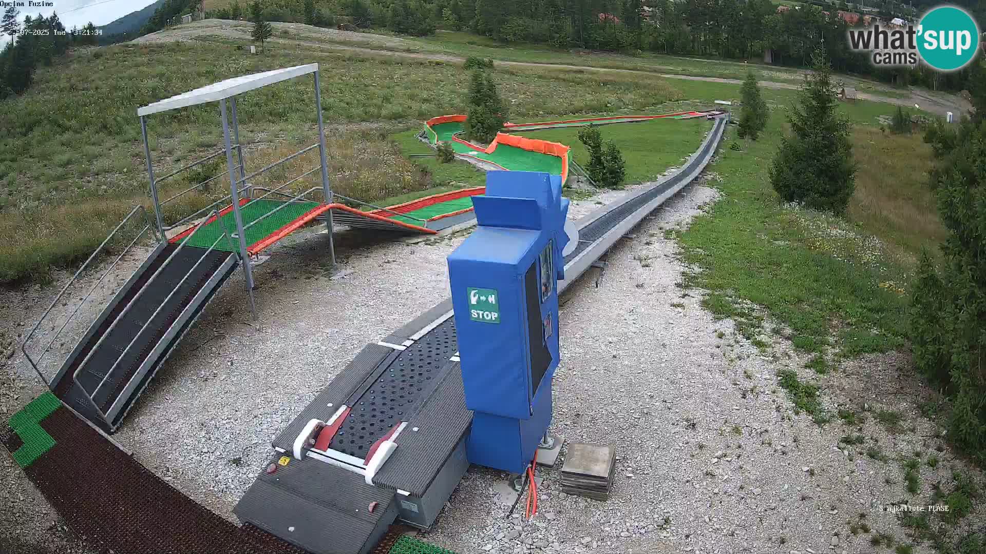 Live webcam Pista da slittino Fužine – Croazia