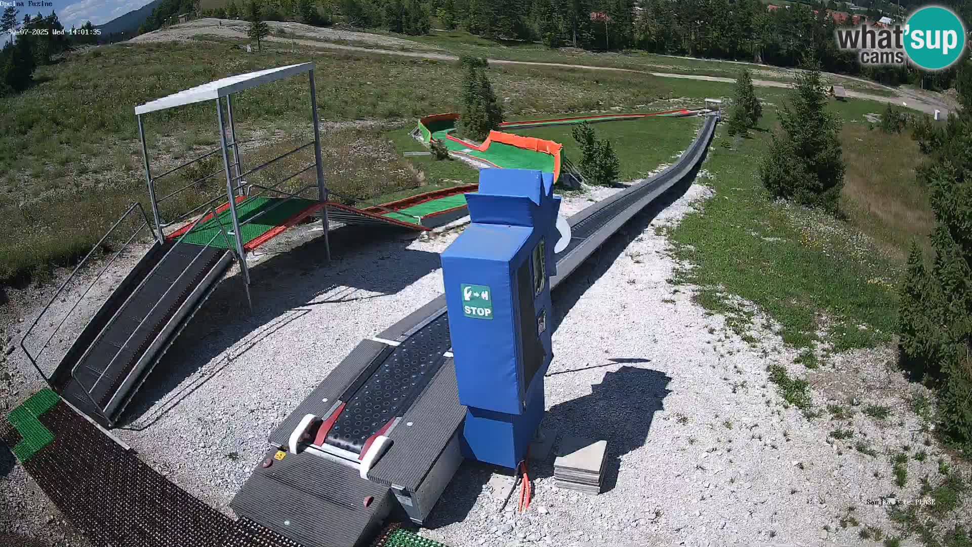 Live webcam Fužine toboggan run – Croatia