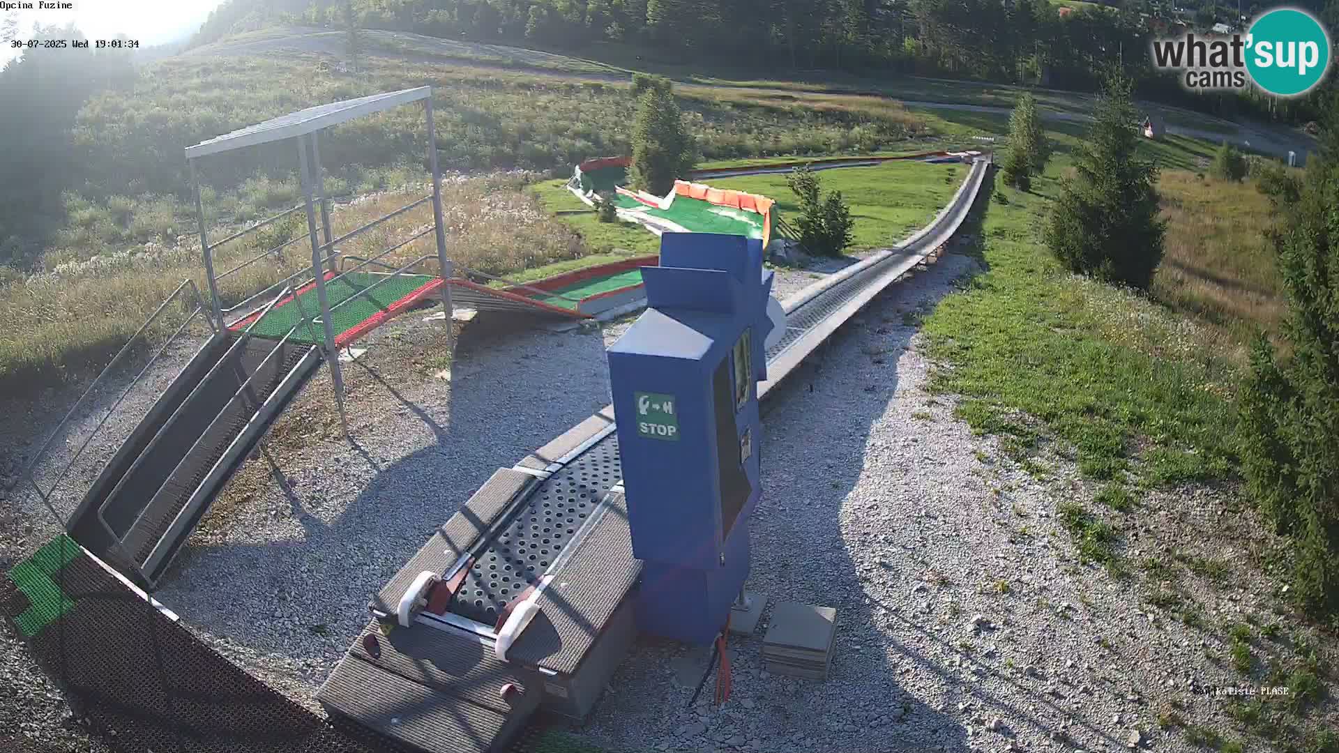 Live webcam Pista da slittino Fužine – Croazia