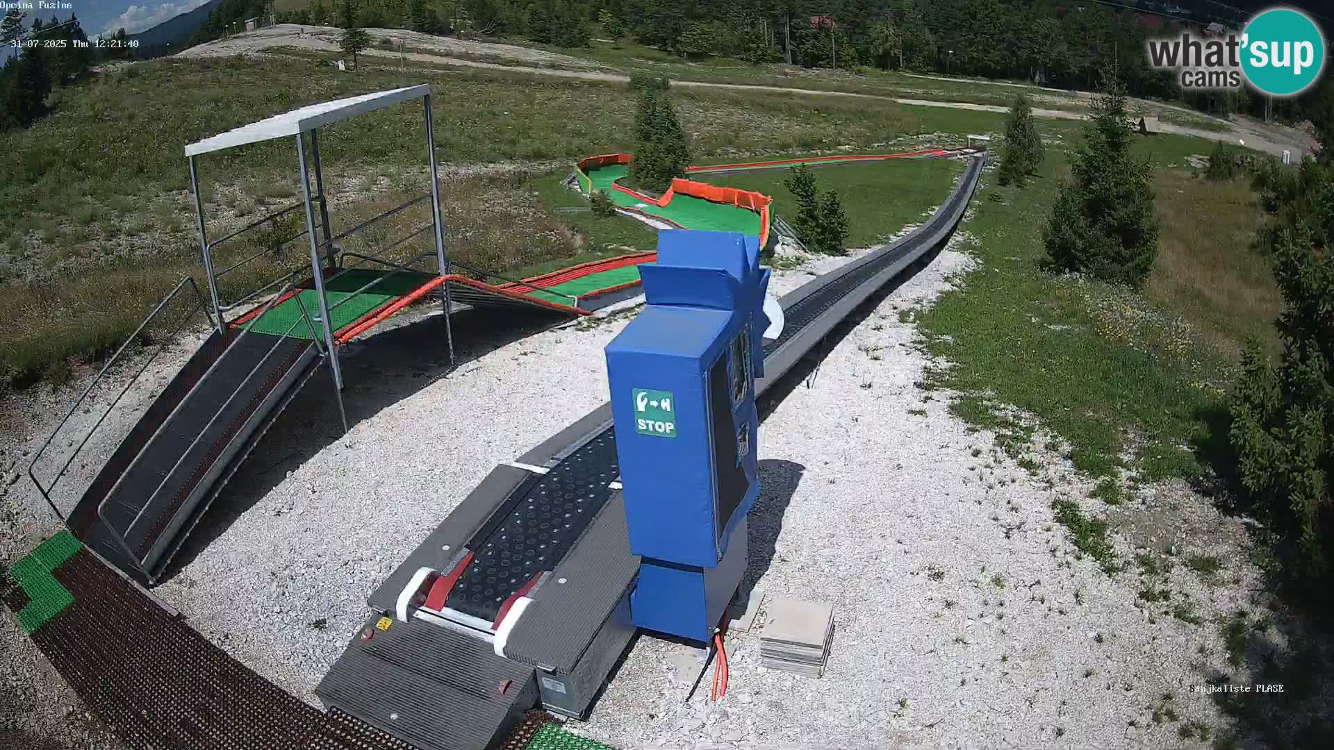 Live webcam Fužine toboggan run – Croatia