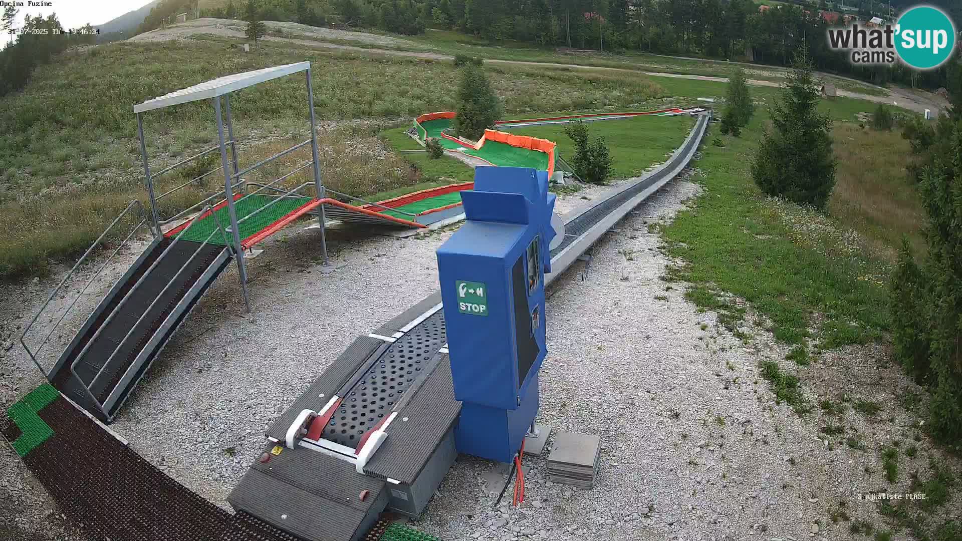 Live webcam Fužine toboggan run – Croatia