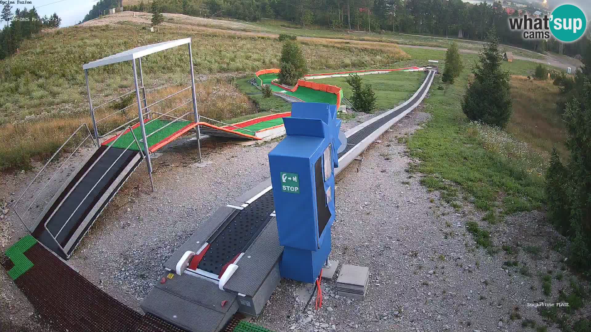Live webcam Fužine toboggan run – Croatia