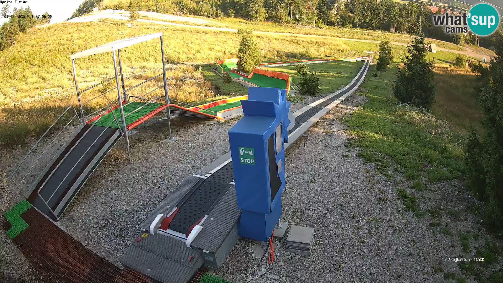 Live webcam Pista da slittino Fužine – Croazia