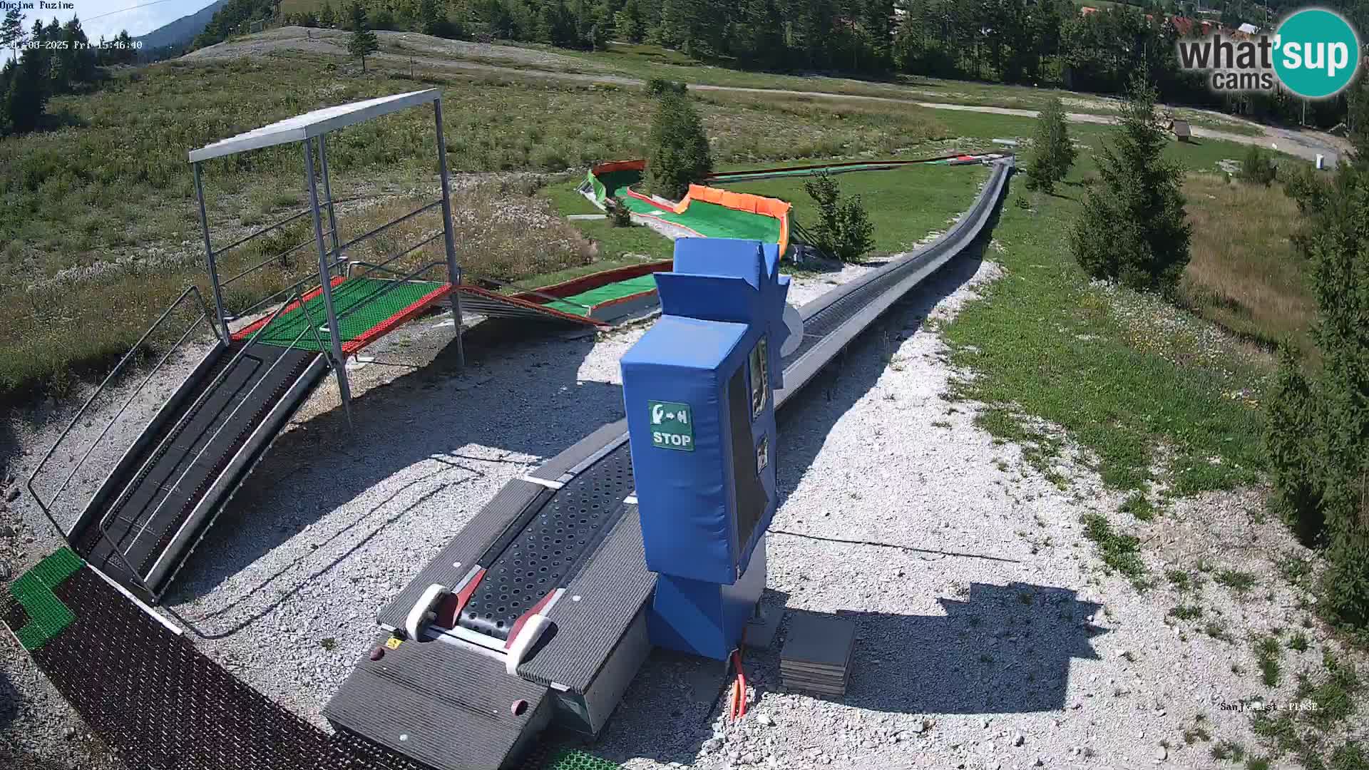 Live webcam Pista da slittino Fužine – Croazia