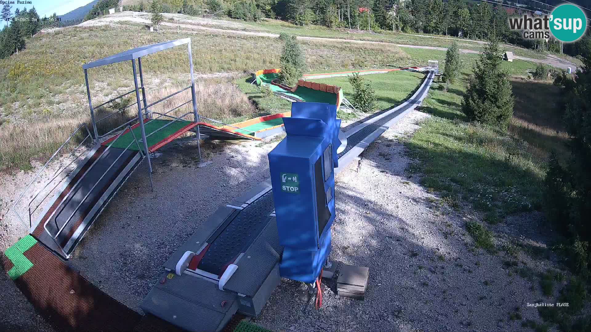 Live webcam Pista da slittino Fužine – Croazia