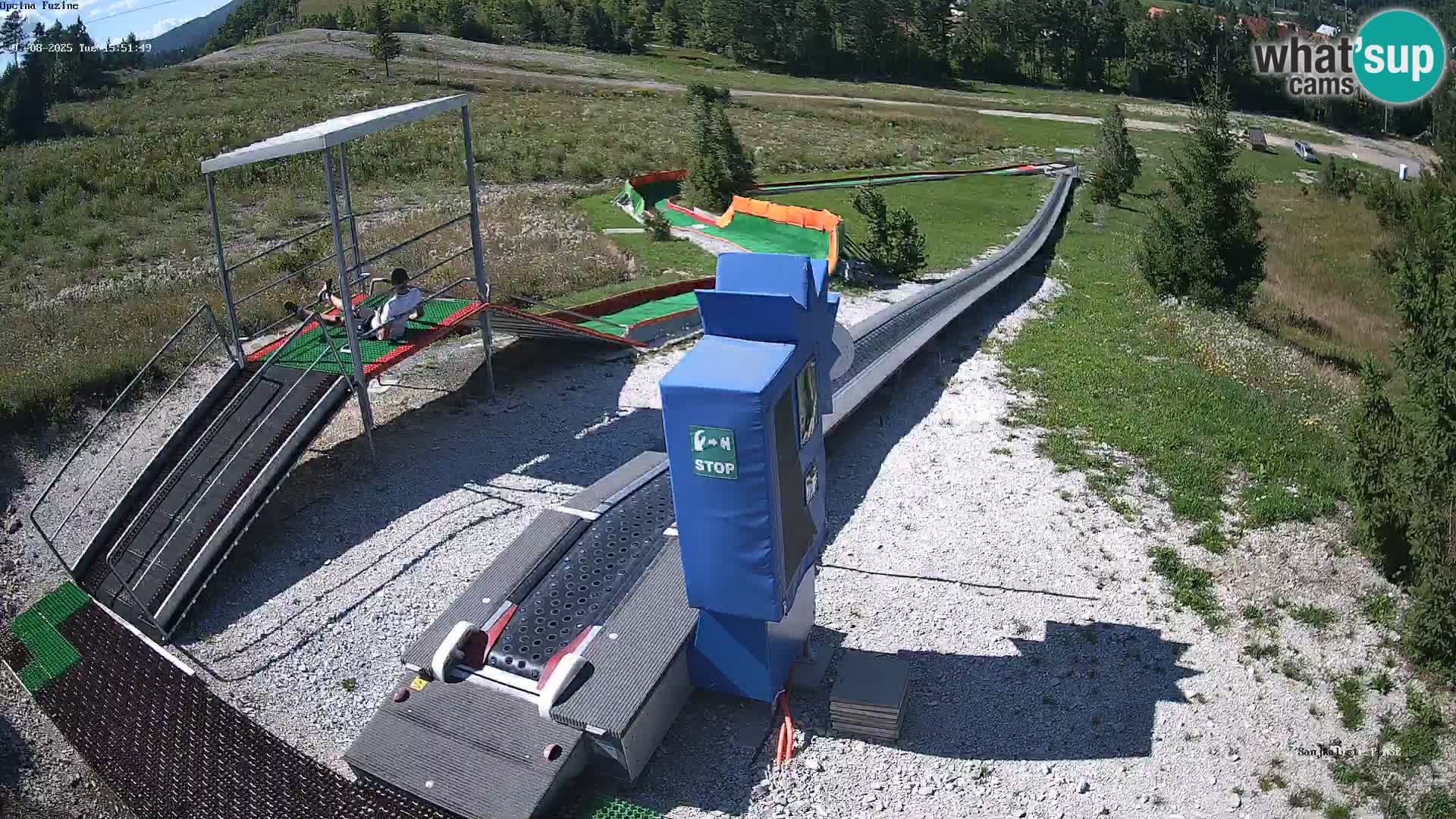 Live webcam Pista da slittino Fužine – Croazia